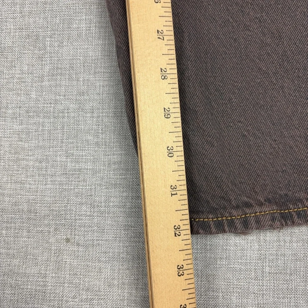 BDG Jeans Mens 34x32 Brown Medium Wash Relaxed Wide Leg Distressed Denim Pants